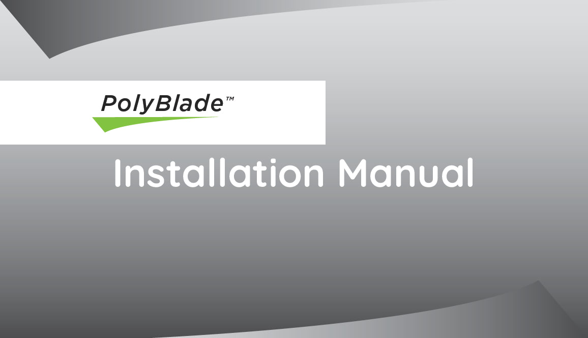polyblade installation guide poster